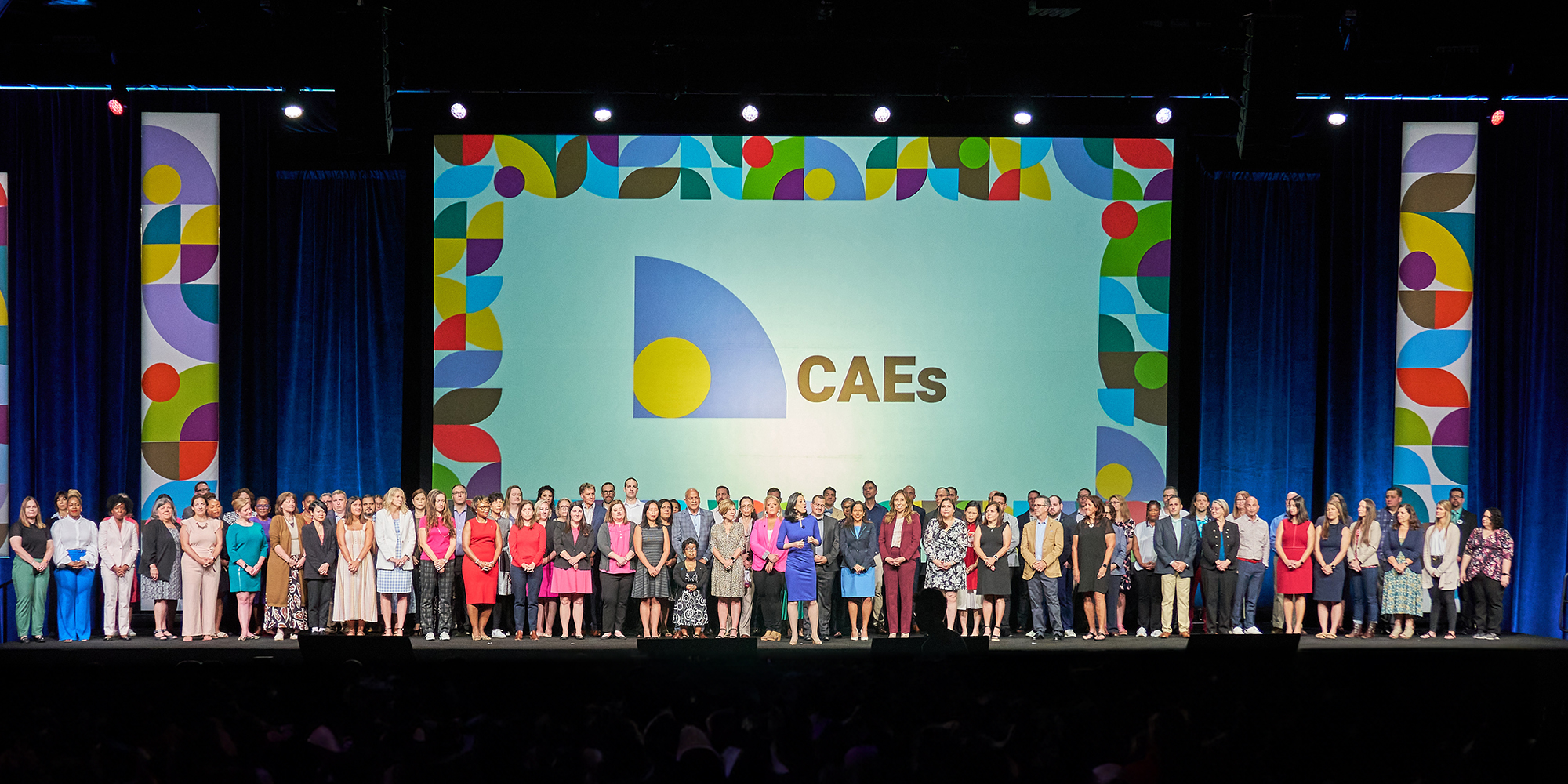 Picture showing new CAEs on stage